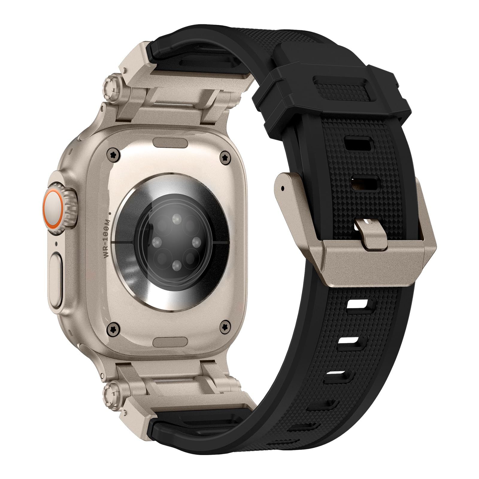 BinGeLi コンパチブル Apple Watch バンド 49mm 46mm 45mm 44mm 42mm アップルウォッチ スポーツ バンド TPU 交換用 ベルト 耐衝撃 防水 防汗メンズ Watch Ultra2/Ultra Series 10 &hellip;