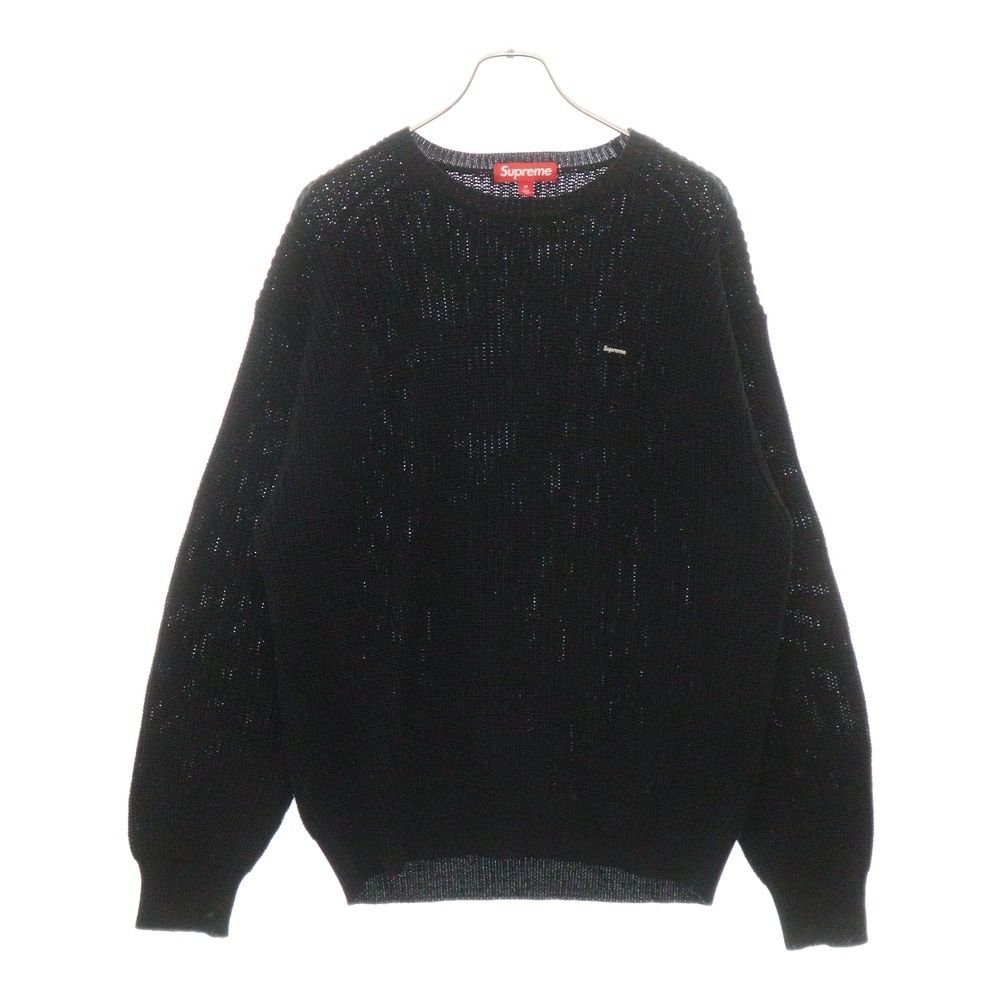 SUPREME (シュプリーム) 20AW Textured Small Box Sweater テクスチャー スモール ボックス クルーネック ニット 長袖セーター ブラック