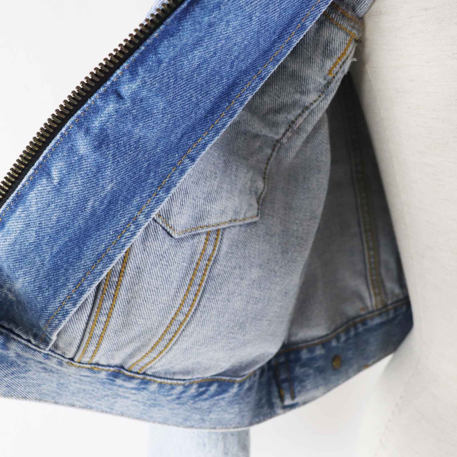 COACH コーチ CS109 コットン デニムジャケット 未使用品◎COACH コーチ CS109 コットン ロゴレザーパッチ付き