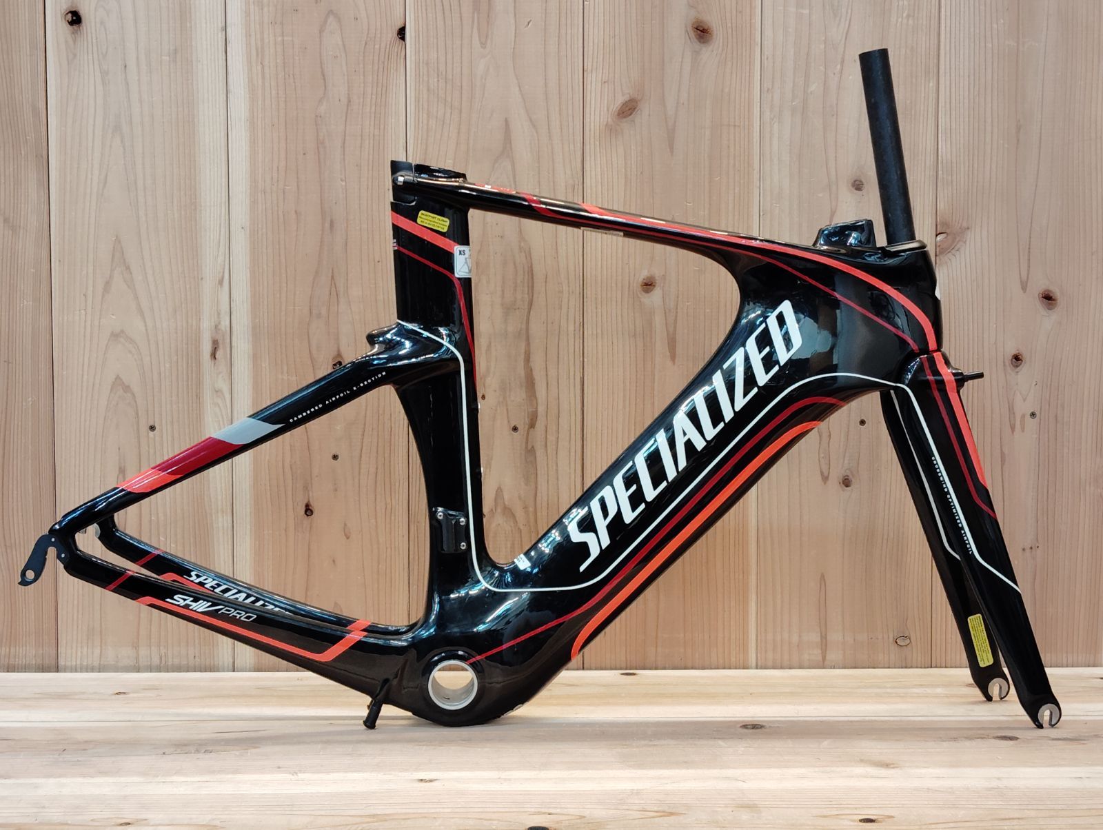 訳アリ スペシャライズド SPECIALIZED シヴ SHIV PRO 2013年モデル XSサイズ カーボン トライアスロンバイク フレームセット 芦屋店