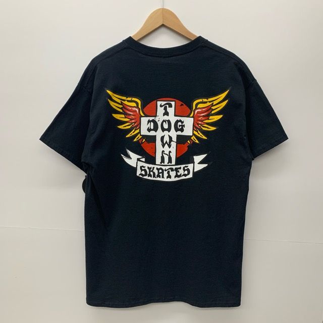 タグ付き DOGTOWN DIRTY WING S/S TEE L BLACK ドッグタウン