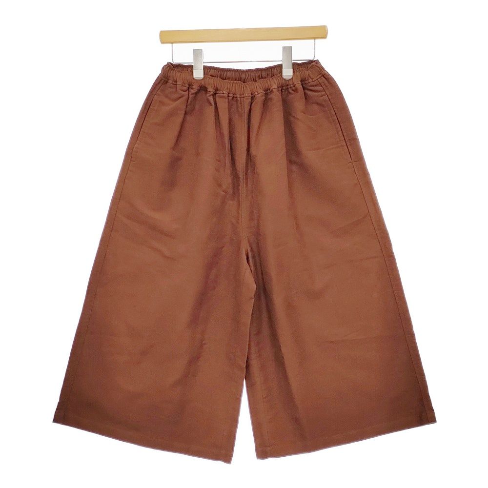 maison de SOIL イージーパンツ ワイドパンツ コットン サイズ1 ガウチョパンツ ブラウン レディース メゾンドソイル 5-0412M△