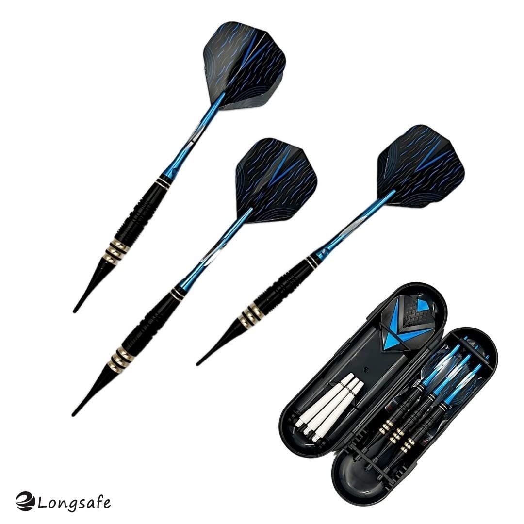人気商品】入門用 中級者 ダーツ 青 シャフト初心者 バレル アルミ
