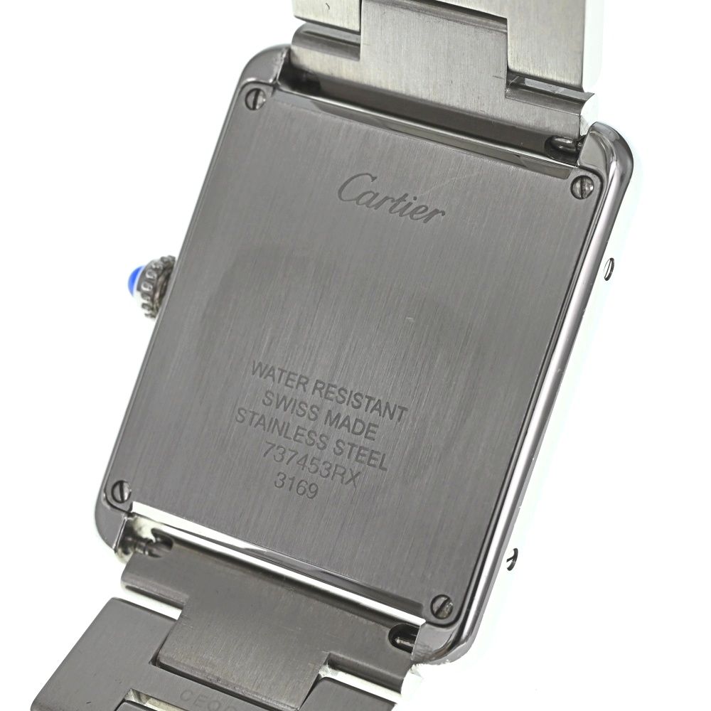 カルティエ CARTIER W5200014 タンクソロ LM クォーツ メンズ良品 J
