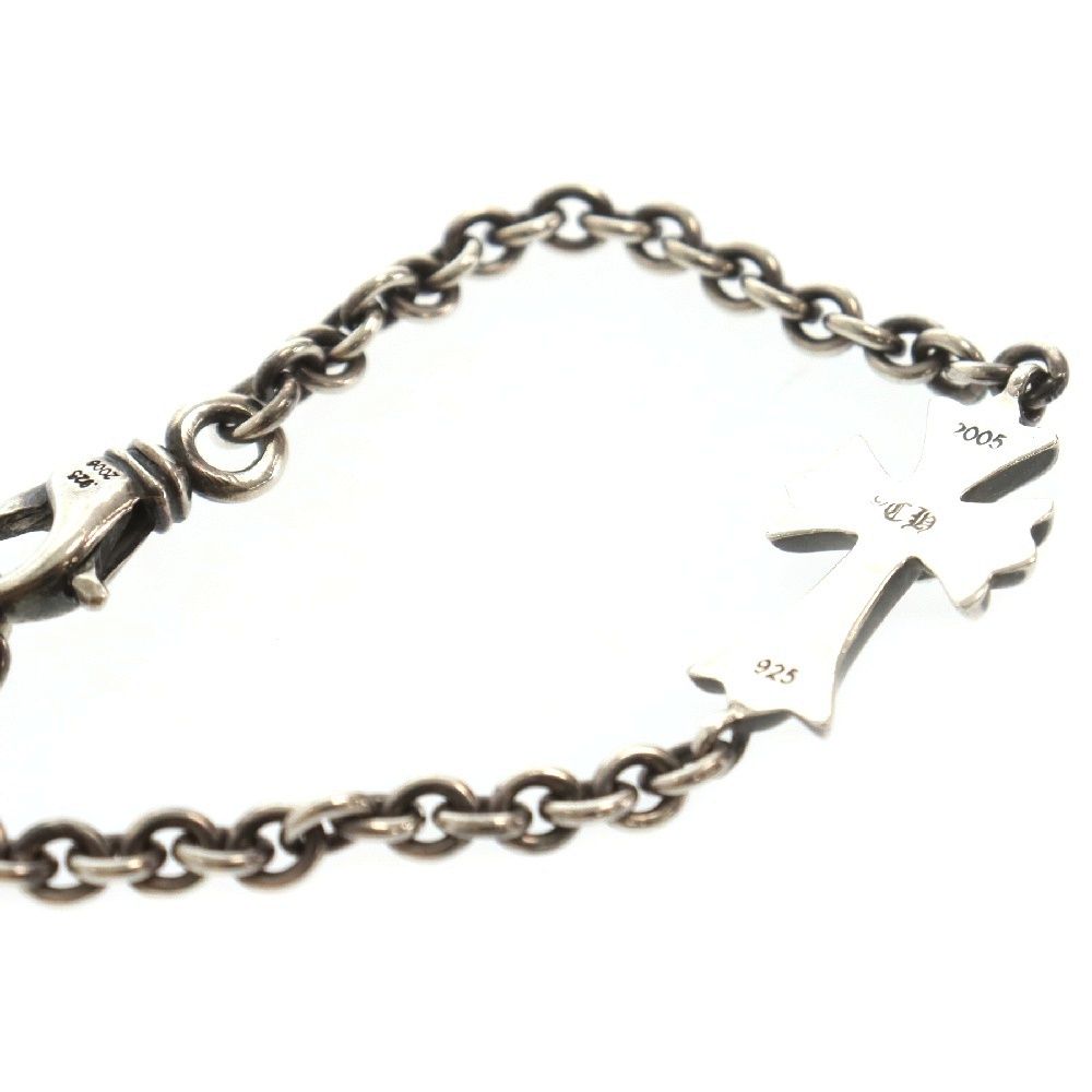 シルバー925 タイニークロスチェーンブレスレット 新品 ☆クロムハーツ【チェーン×タイニークロス】◇ﾌﾞﾚｽﾚｯﾄ・925ｼﾙﾊﾞｰ