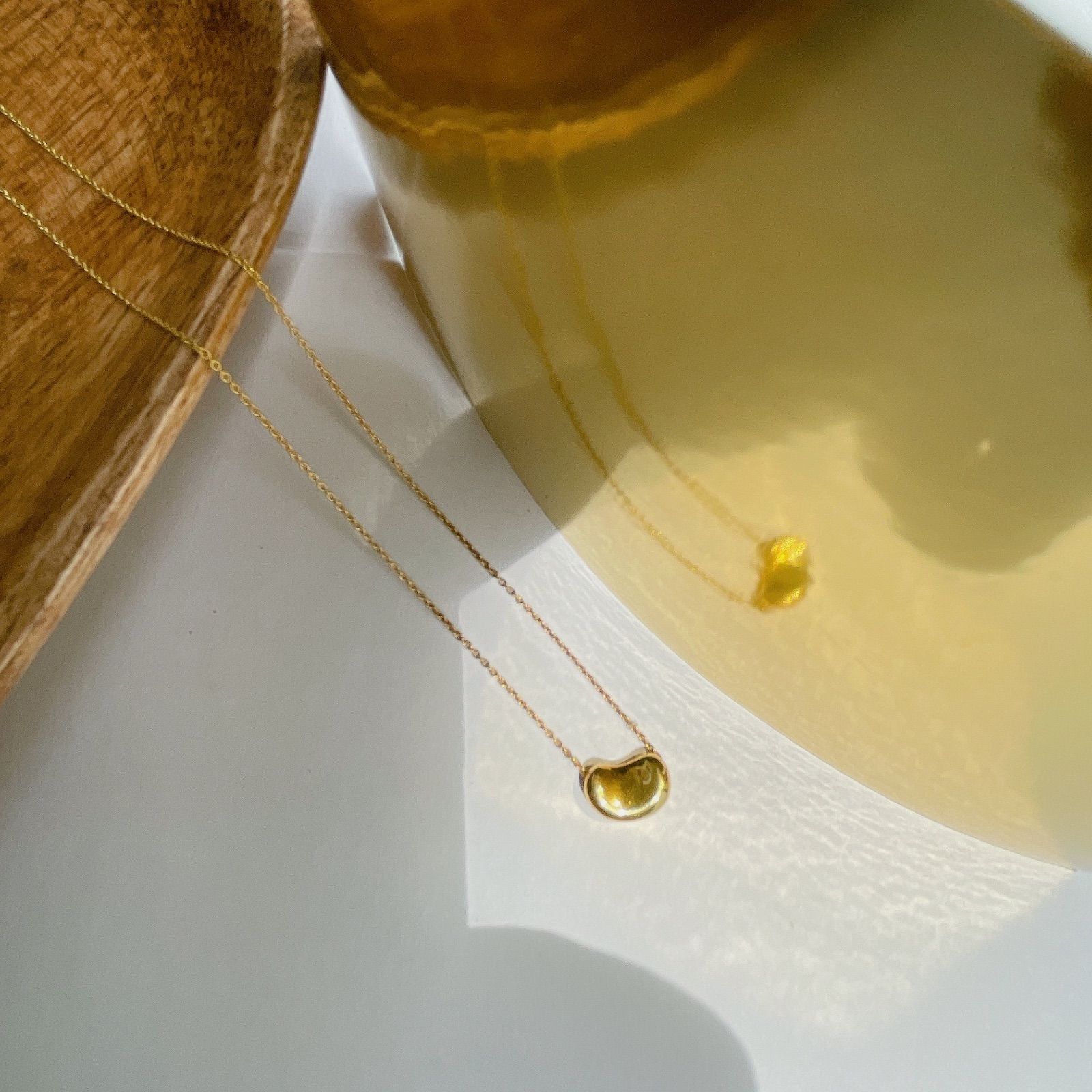 750(K18)ビーン型 ネックレス Tiffany&Co. K18 ビーン ネックレス – キングラム