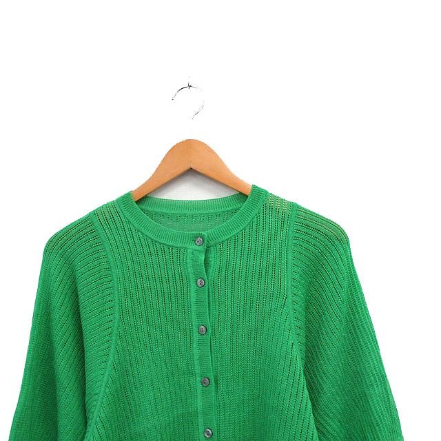 ランバンコレクション　七分袖ボレロ　38サイズ 黄緑色 シーズンスタイルラボ SEASON STYLE LAB カーディガン 七分袖