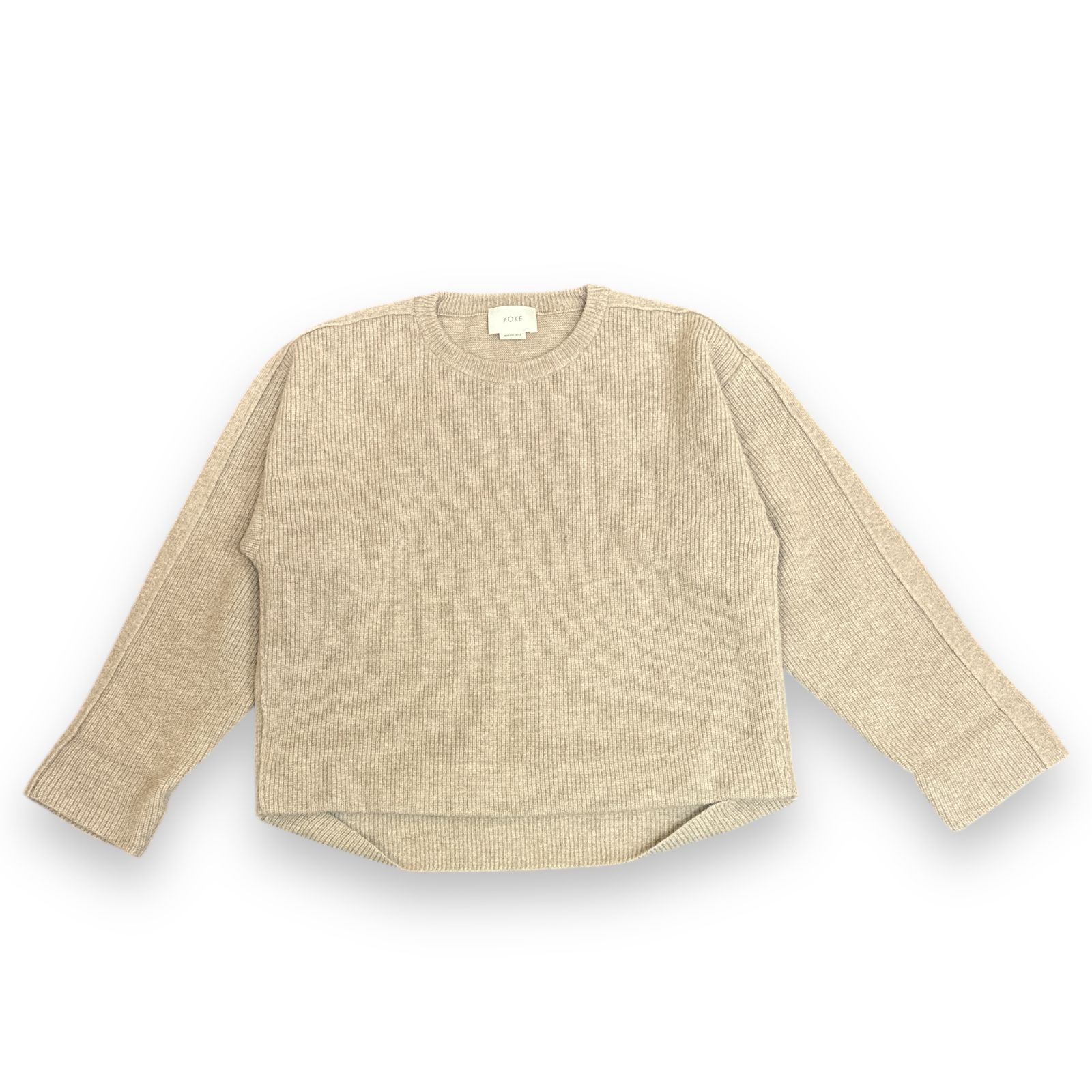 YOKE 7G ALPACA WOOL RIB STICH ベージュ 【公式通販】