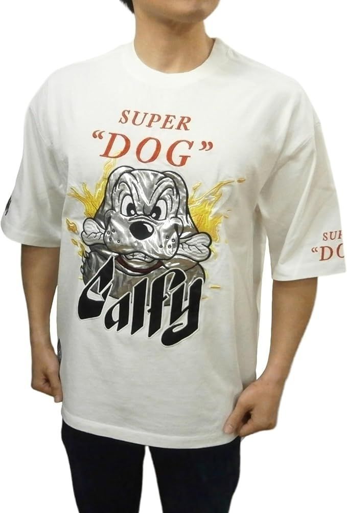 ｶﾞﾙﾌｨｰ] Tシャツ 半袖 メンズ レディース ドッグ 犬 魔改造紋紋Tシャツ