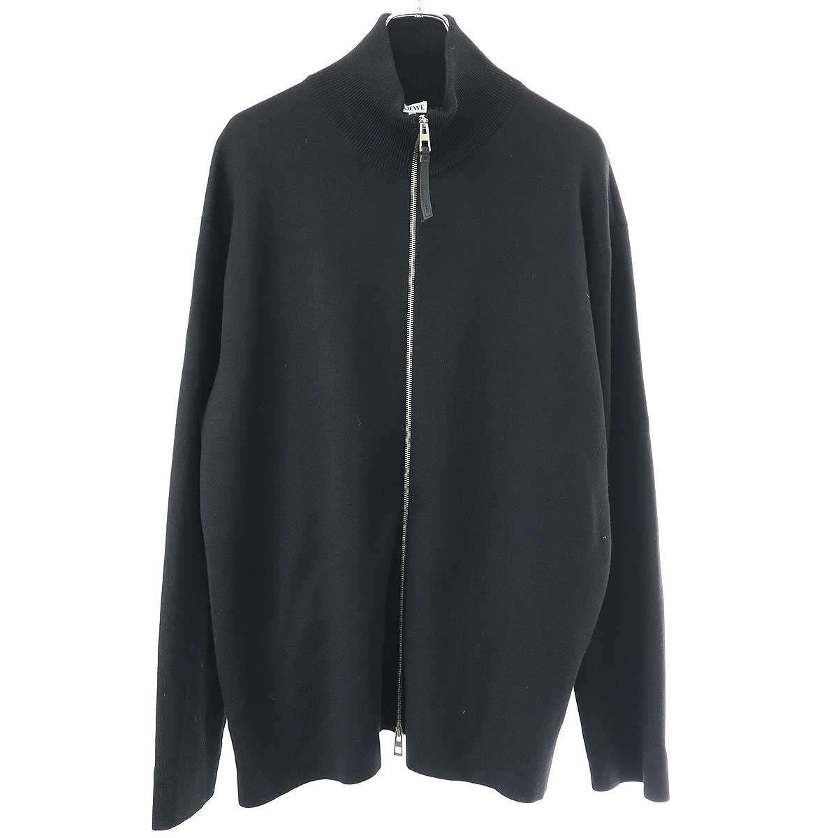 LOEWE ロエベ 23AW アナグラムジップアップウールニットセーター 