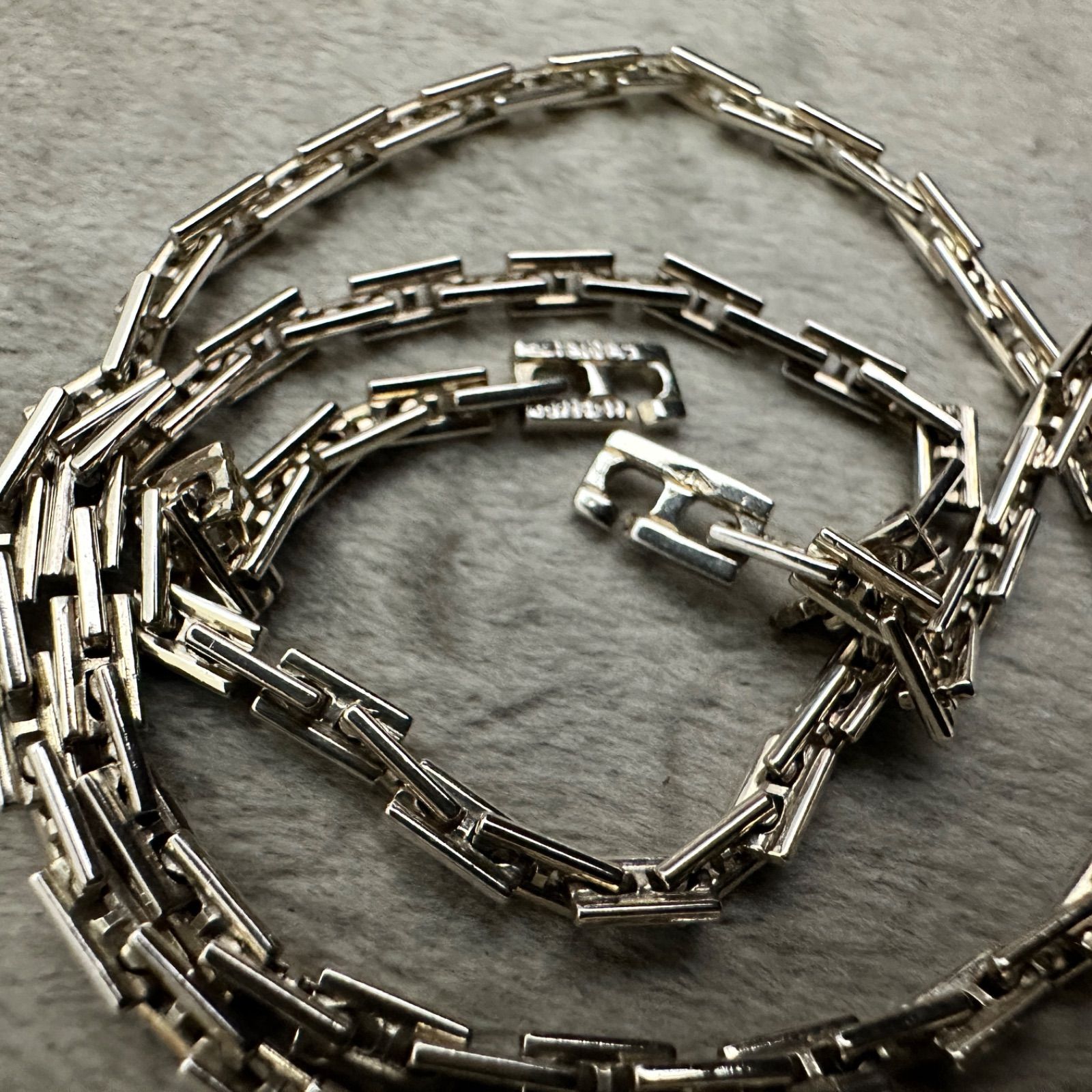 安価 ワタナベ HERMES エルメス ヘラクレス 42 ネックレス 箱付き 約9.5g アクセサリー