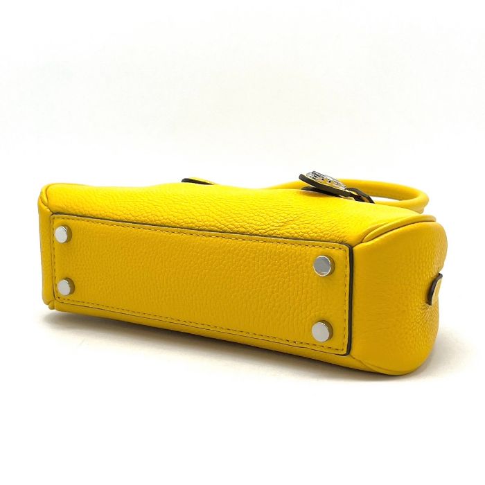 マイケルコース バッグ ミニボストン 2way イエロー ショルダー付