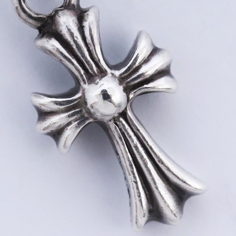 クロムハーツCHクロスベビーファットチャームwithパヴェブラック