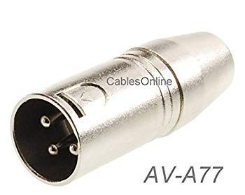 【中古】CablesOnline XLR 3?- Pinオスto 3.5?MM ( 1?/ 8インチ) TRSメスバランスオーディオアダプタ、av-a77 z2zed1b