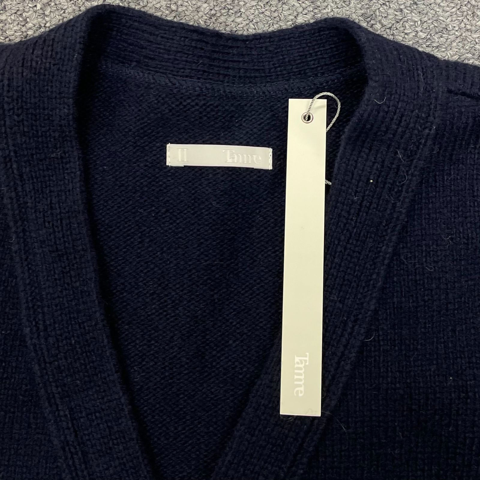 定価66000円 新品 Tamme 22AW 3D KNIT CARDIGAN ニット カーディガン 
