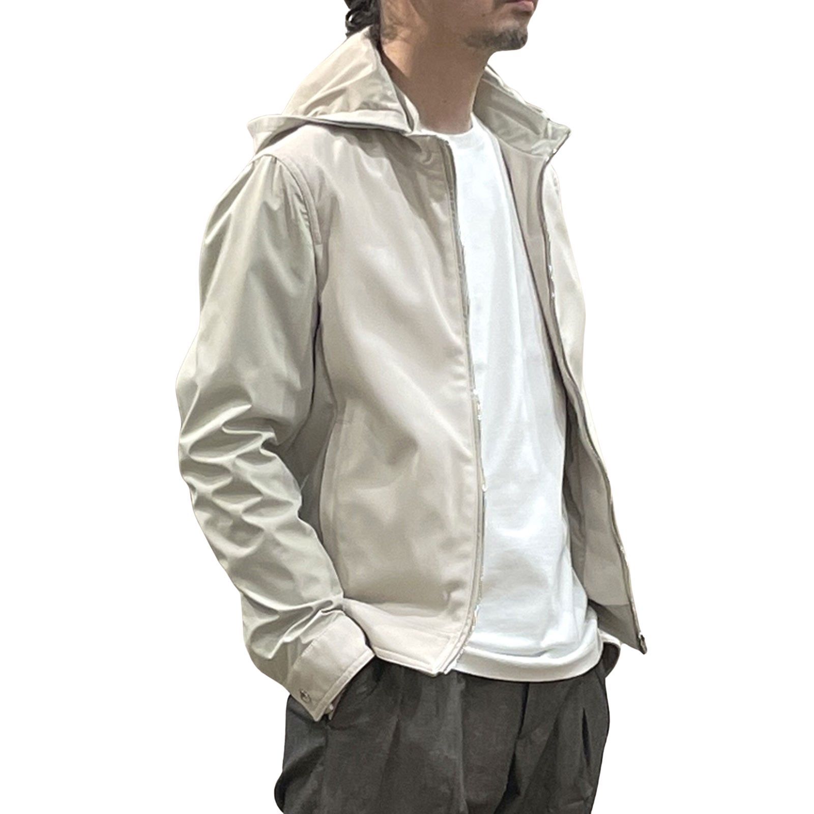 EMMETI エンメティ レザー / JURI HOODIE ユリ フーディ テックレザー 