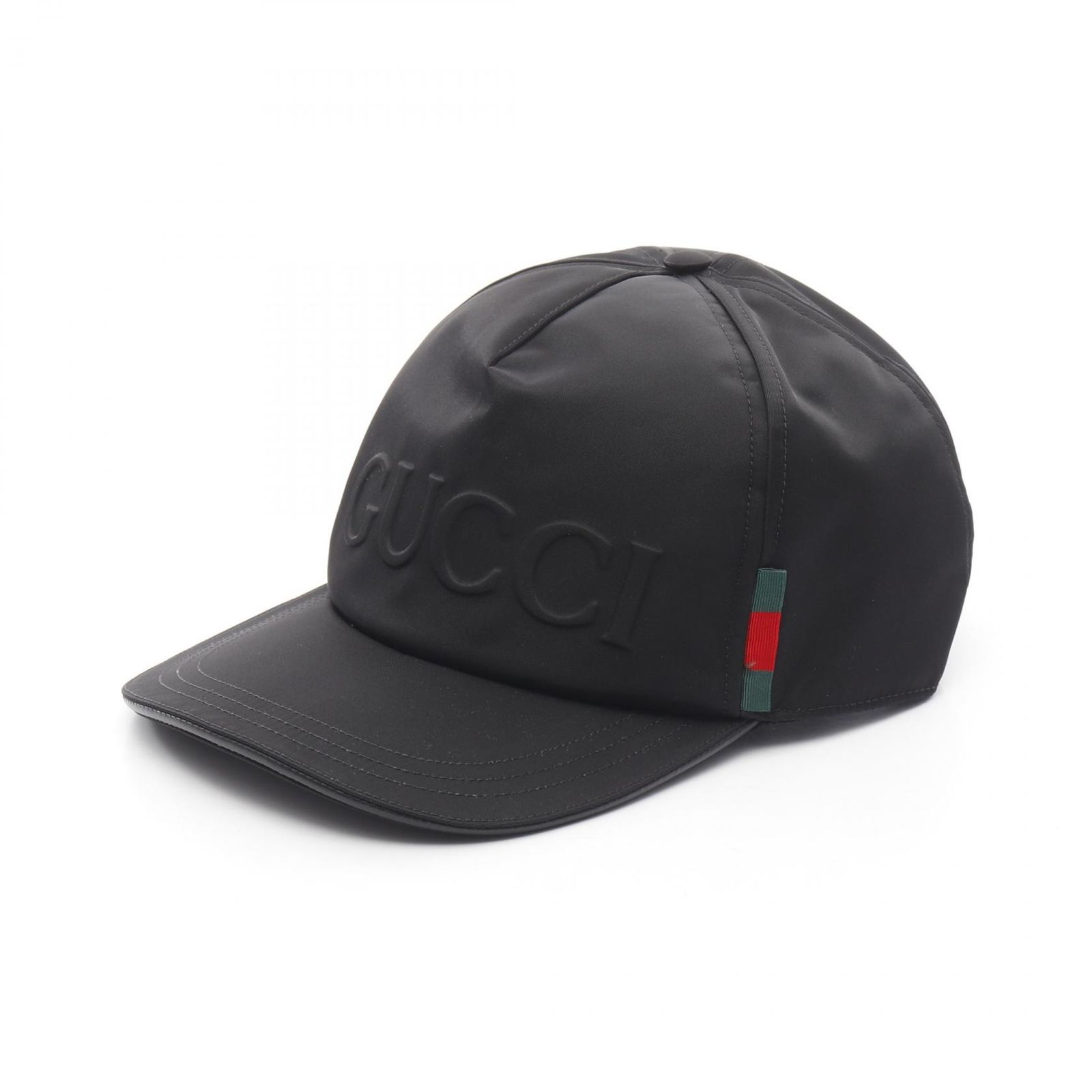 GUCCI グッチ キャップ ブラック 黒 ナイロン GGスプリーム グッチ 