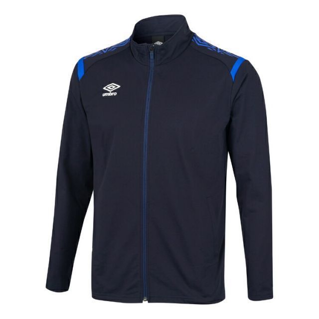 umbro アンブロ ウォームアップジャケット ネイビーｘブルー O UAS2350 NVBU | スポーツ スポーツ用品 運動 服 衣類 ウエア アウター ジャージ スウェット 防寒 防風 吸汗 ストレッチ 軽量 機能性 ブランド シンプル 快適 サッカー