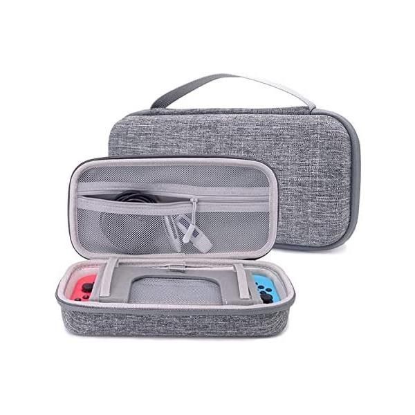 Switch/Switch 有機ELモテル対応 Switch 有機el 収納 Switch 収納ケース スイッチ ケース 保護カバー 防水(グレー)