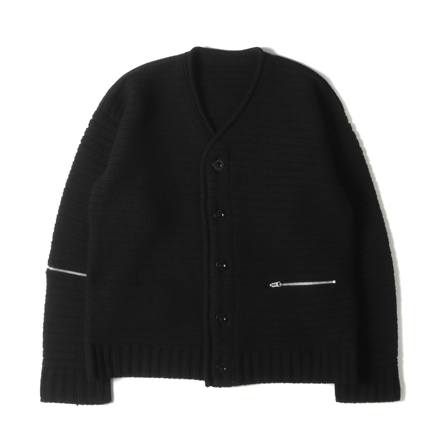 Sacai サカイ カーディガン サイズ:3 21AW ローゲージ ニット カーディガン ブラック 黒 トップス セーター 日本製【メンズ】 -  メルカリ