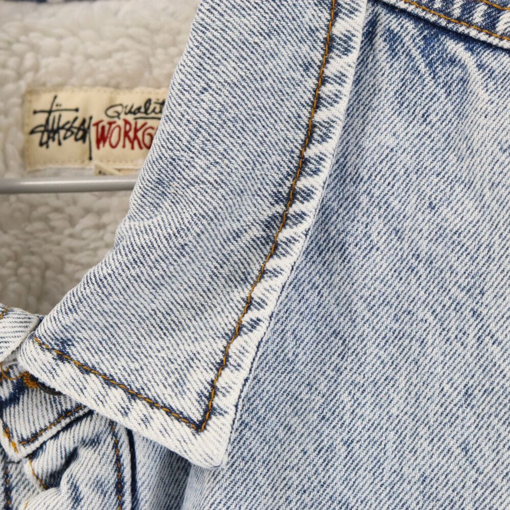 STUSSY (ステューシー) SHERPA LINED DENIM SHIRT 裏地ボアデニム