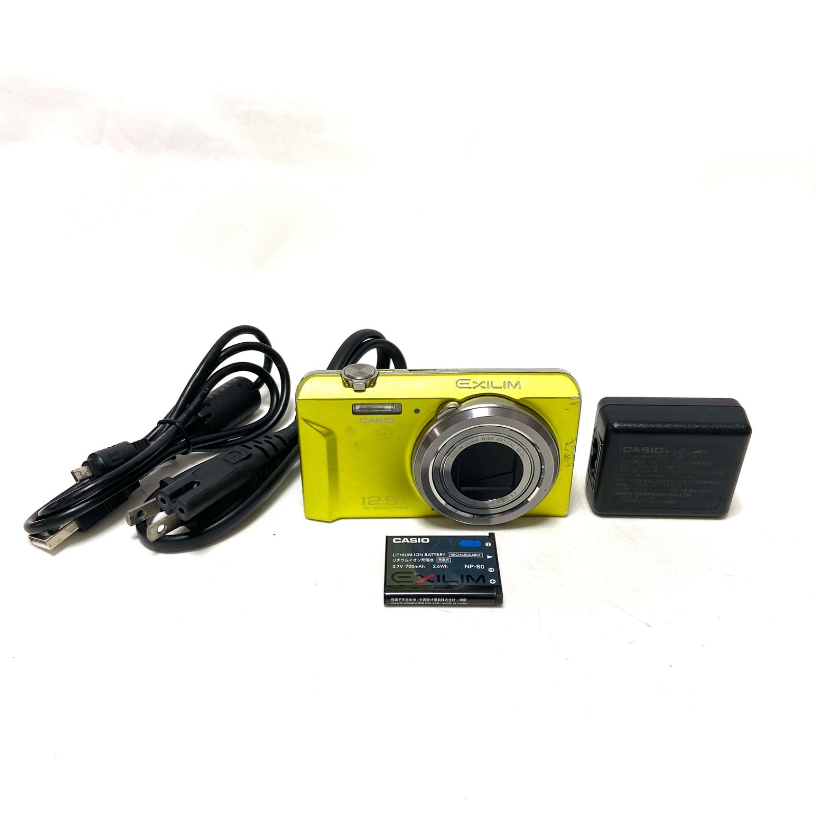 CASIO EXILIM EX-ZS150 カシオ エクシリム コンデジコンパクトデジタルカメラ イエロー 12.5x 16.1 MEGA PIXELS