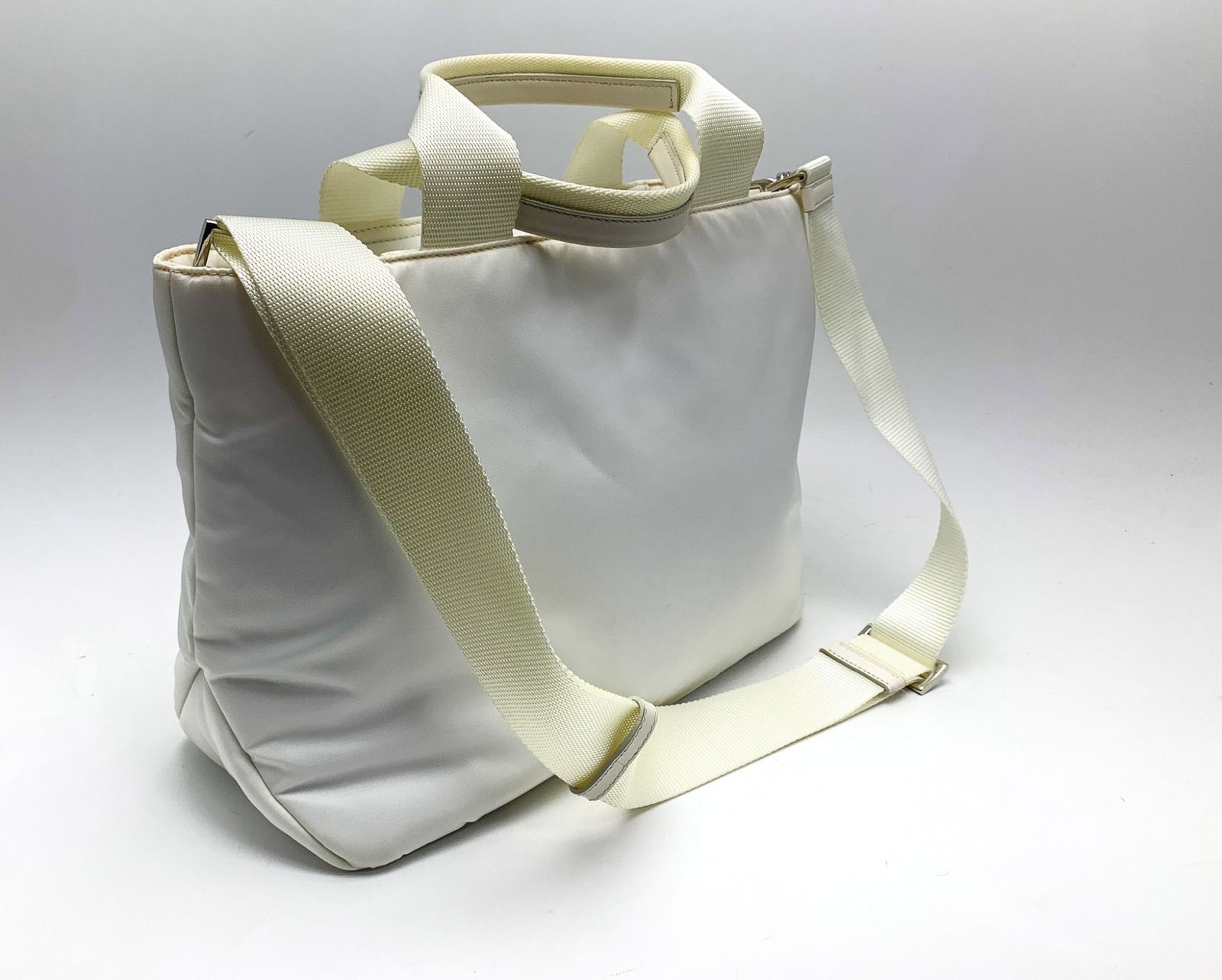 PRADA プラダ パデットナイロン 2wayトートバッグ ホワイト 白 1BG354