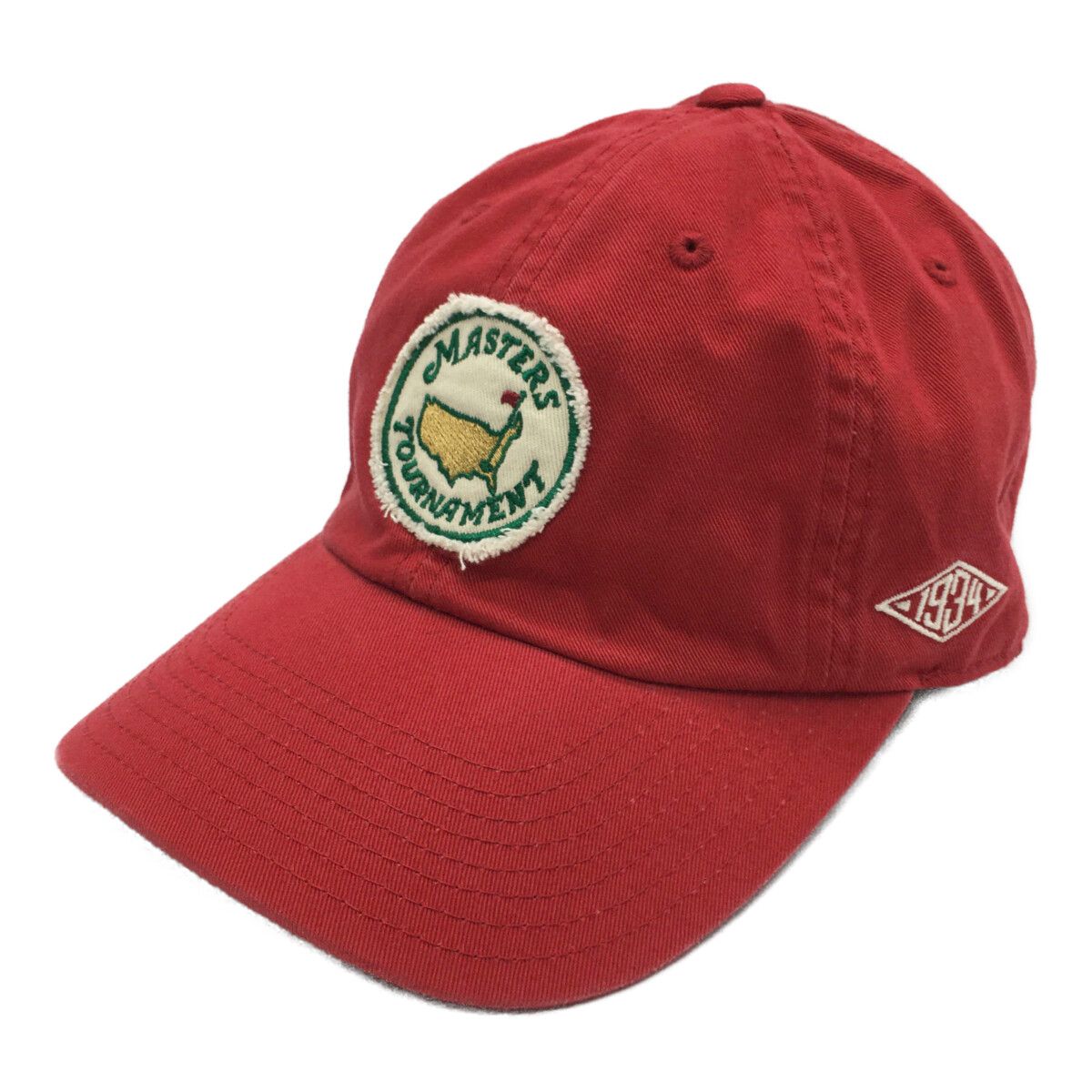 未使用品 マスターズ MASTERS キャップ フリー 赤 レッド トーナメントキャップ