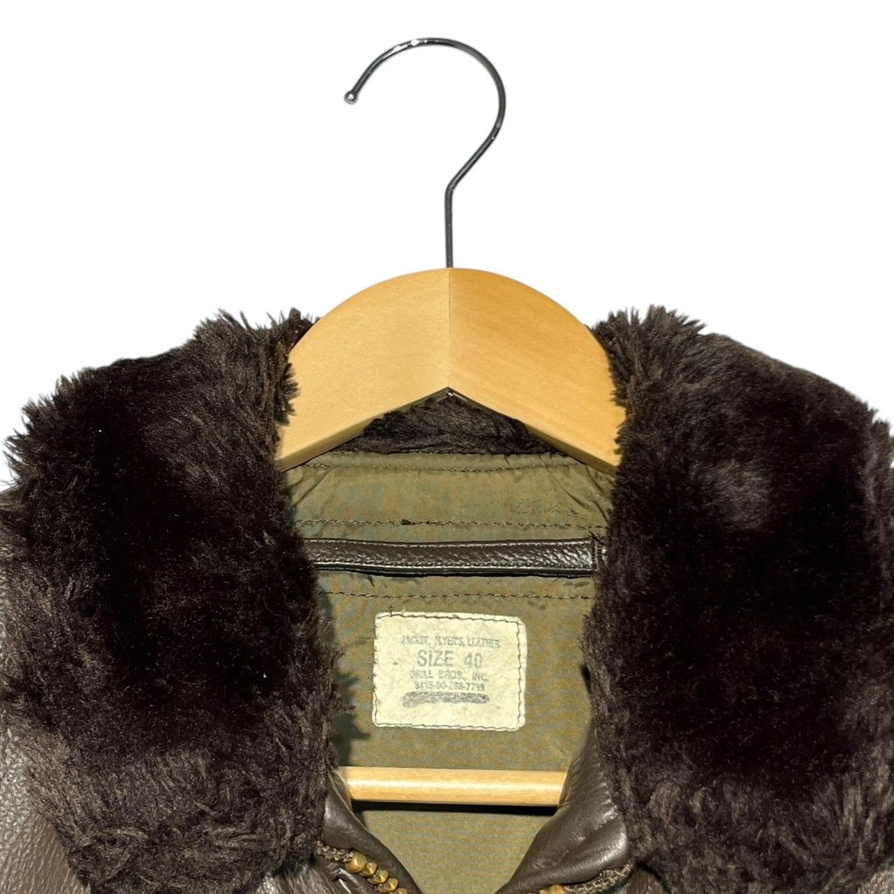 US NAVY(アメリカ海軍) 80's G-1 USN Leather Flight Jacket G-1