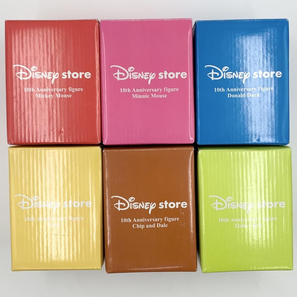 【中古】開封 ディズニー ディズニーストア 10周年記念フィギュア 全6種セット[17]