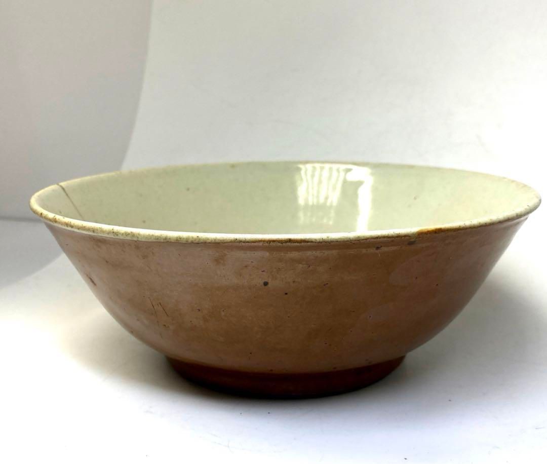 中国清時代　柿釉鉢　直径18.6㎝　東Y6-0722③タトチ 中国清時代 柿釉鉢 直径18.6㎝ 東Y6-0722③タトチ 中国清時代 柿