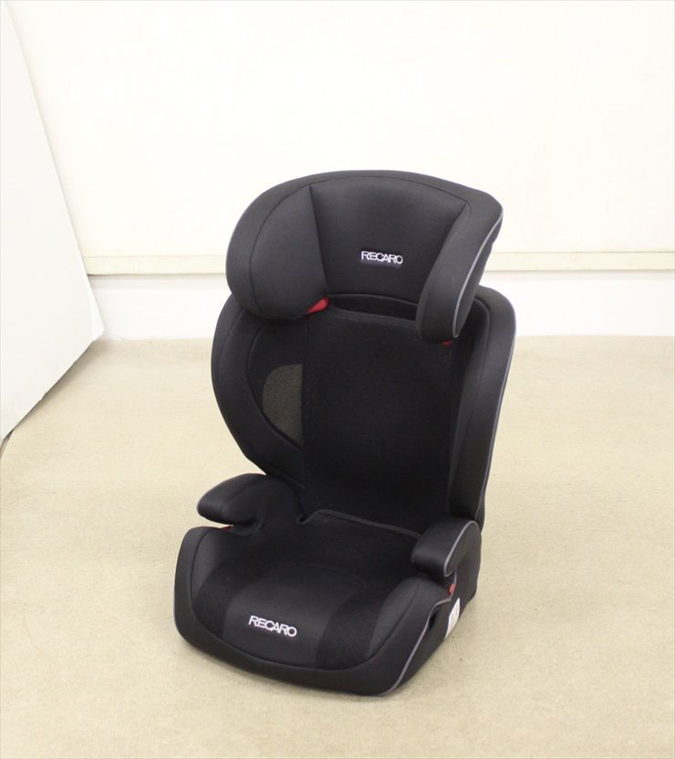 美品 RECARO J3 NEOレカロ ジェイスリー ネオ コスモブラック ジュニアシート 3歳頃～ シートベルト固定 コンパクト設計 クリーニング済み D48601
