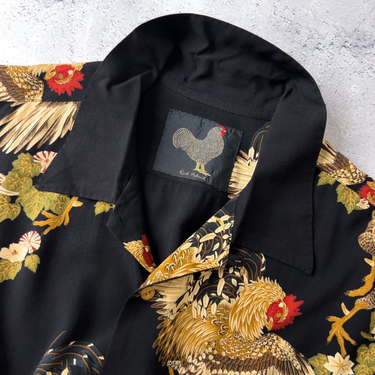 希少 Karl Helmut カールヘルム 半袖 レーヨン アロハシャツ トップス