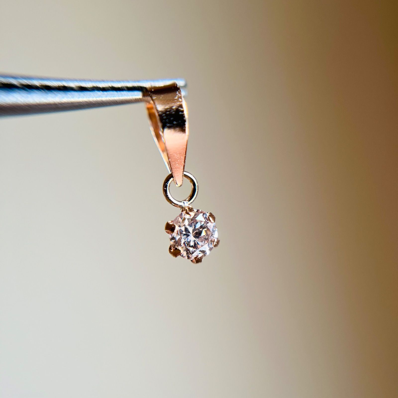 K18　PG ダイヤモンドペンダントネックレス　ダイヤモンド　ピンクゴールド　花 ダイヤモンド 18金ピンクゴールド K18PG ペンダント ネックレス 花