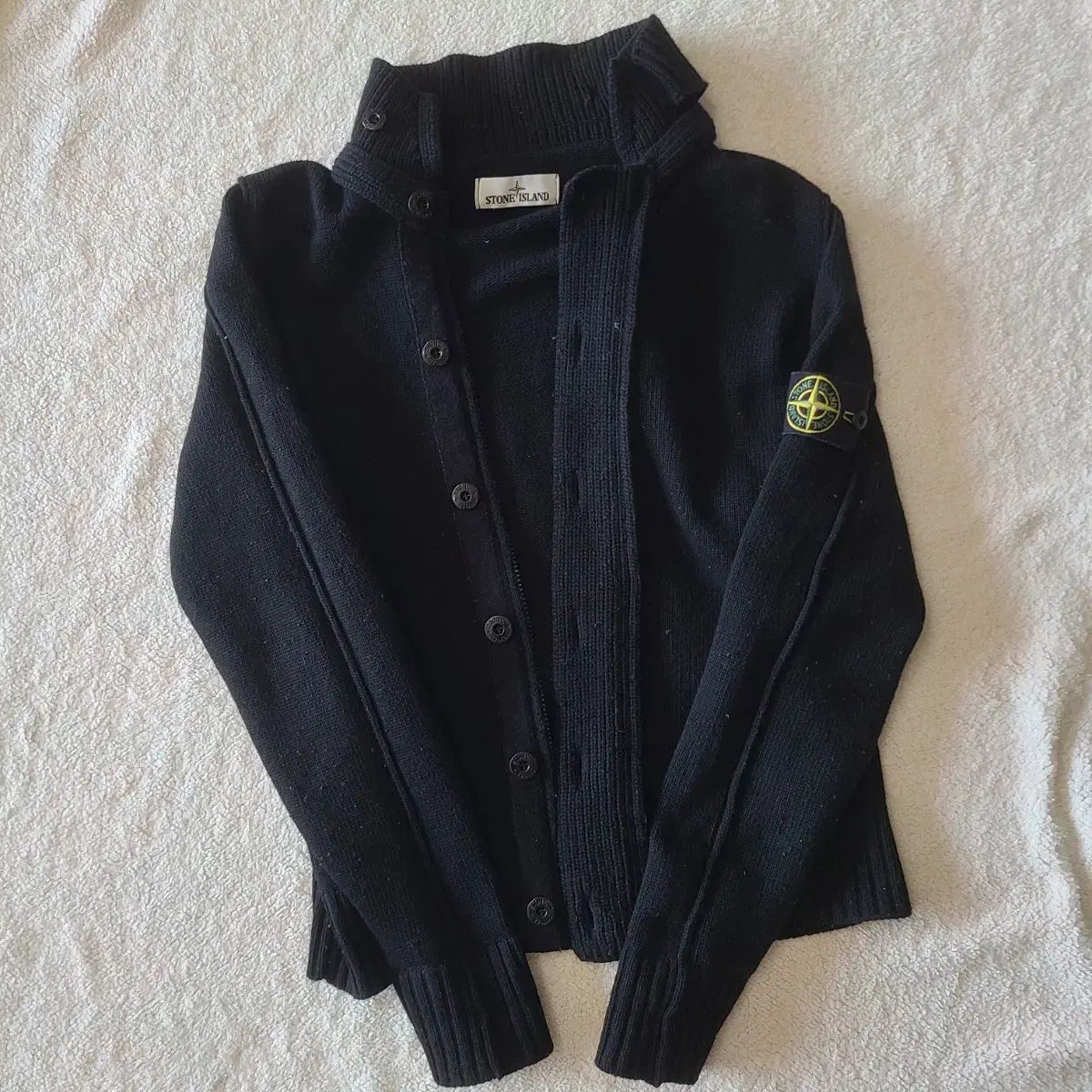 STONE  ブラックカーディガン L ストーンアイランド 579d1-v0029_02.jpg