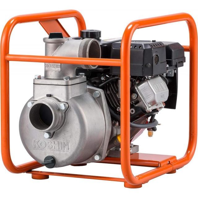 工進 KOSHIN 4サイクル エンジンポンプ ハイデルスポンプ SEM-80GB 80mm 3インチ ミツビシエンジン搭載