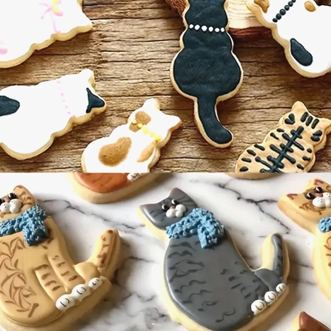 猫型クッキー型 9個セット 楽天市場】クッキー型 猫型 9個セット ステンレス クッキー抜型