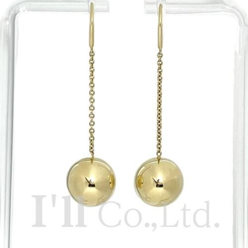 Tiffany&Co. ティファニー ハードウェア ボール フック ピアス 750YG  