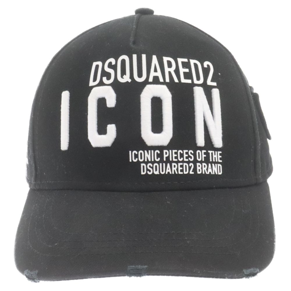 DSQUARED2 (ディースクエアード) ICON SLOGAN CAP ロゴ刺繍
