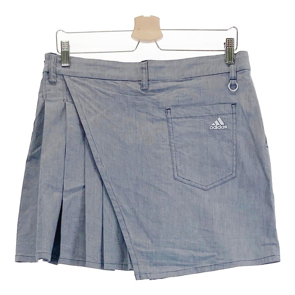 美品 アディダス ゴルフ スコート プリーツスカート グレー ストレッチ M サイズ：OT ADIDAS GOLF アディダスゴルフ ストレッチプリーツ