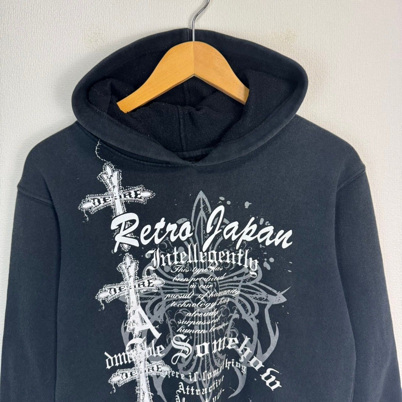 Y2K パーカー プルオーバー レディース ブラック 黒 ストリート