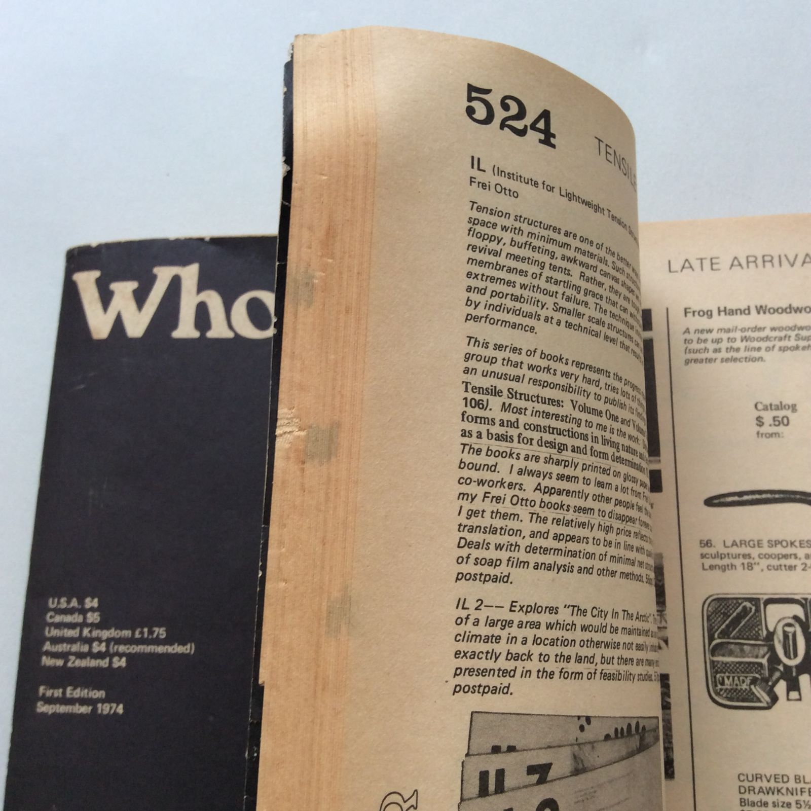 Whole Earth Epilog（ホールアースエピローグ）/1974年 Whole Earth Epilog ホールアースエピローグ / Whole Earth Catalog