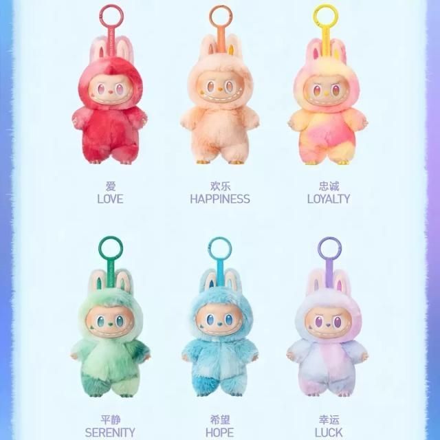 6枚】LABUBU ラブブ第3世代 前方高能シリーズ マカロン ソフビ