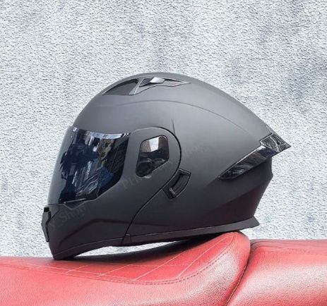 バイク ヘルメット フルフェイス マットブラック マットブラック