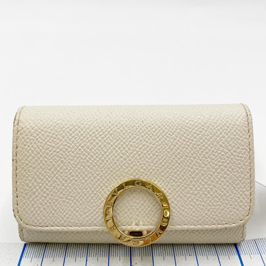 BVLGARI BVLGARI ブルガリ 6連キーケース ゴールド金具 キャメル