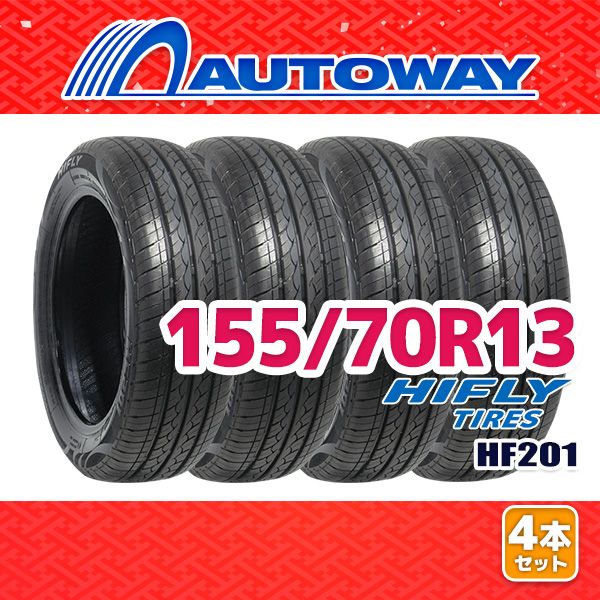 AUTOWAY 155|70R13 サマータイヤ HIFLY HF201 13インチ 4本セット 夏タイヤ オートウェイ