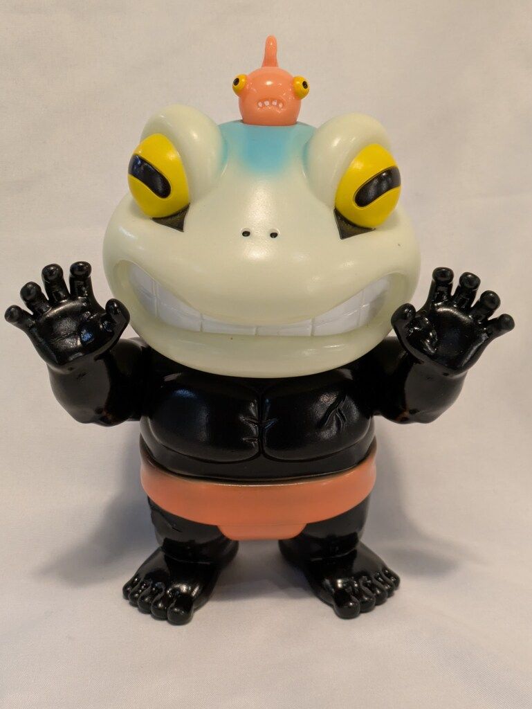 ゴッコ堂 ガマの海 リアルヘッド realhead 蓄光 ソフビ ゴッコ堂 × リアルヘッド × 9works / 大ガマの海 （& ウンコツ