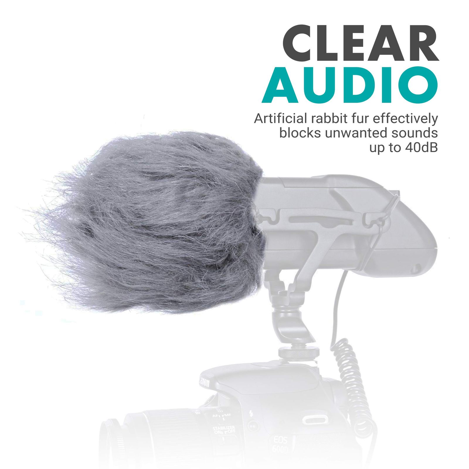 Movo WS2 Furry Mic ウィンドスクリーンマフ マイクとレコーダー