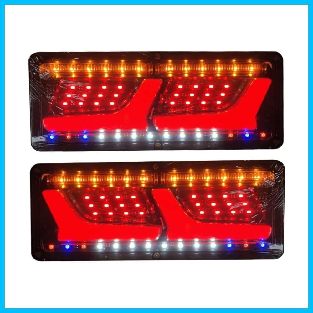 特価商品】トラック トレーラー テール ランプ LED ライト 流れる ウインカー 2連 12V 24V 2個セット L型 チューブ ふそう 日野  日産 UD マツダ いすゞ ダンプ 等 汎用 社外品 (12V) - メルカリ