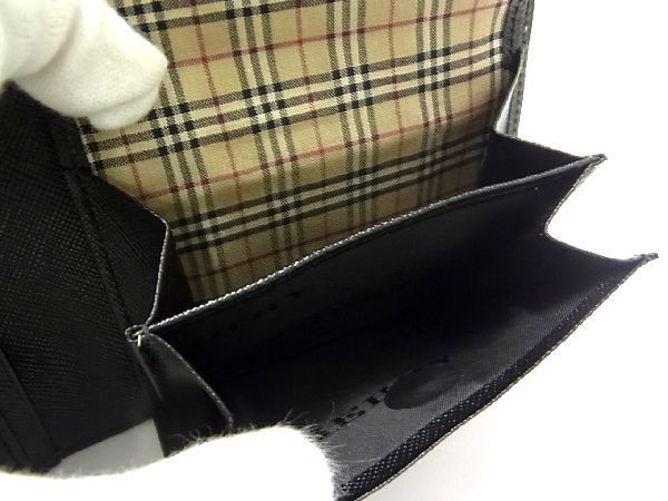 □新品□未使用□ BURBERRY バーバリー レザー 二つ折り 財布